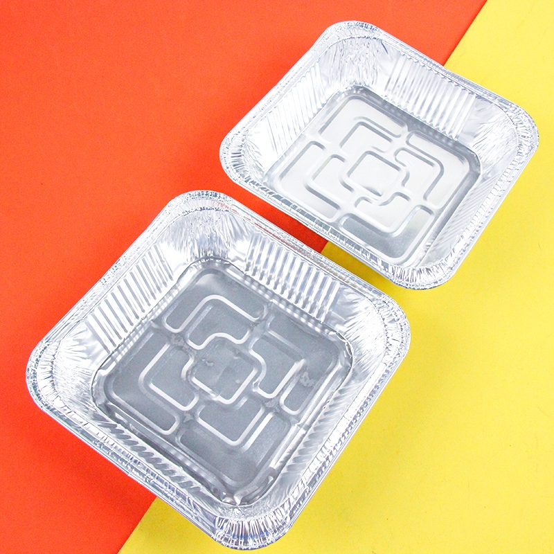 LYJ-6206 Air Fryer Aluminum Foil Square Plate Pack de 4 3