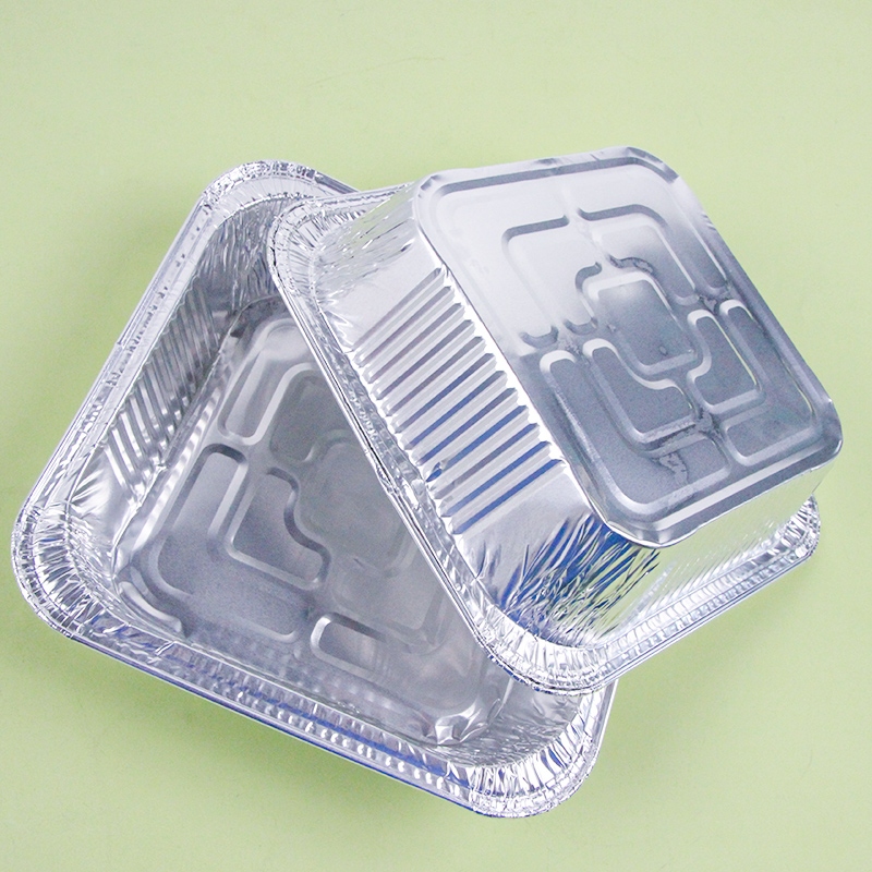 LYJ-6206 Air Fryer Aluminum Foil Square Plate Pack de 4 4