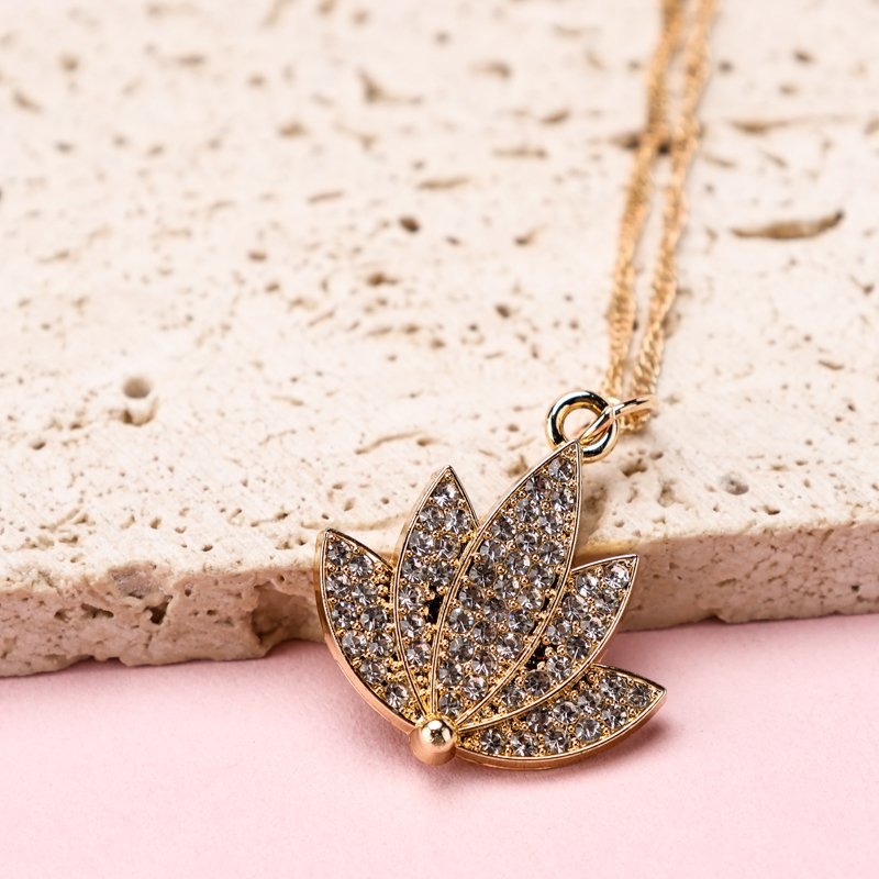 Collar de Loto de Diamante Completo 6