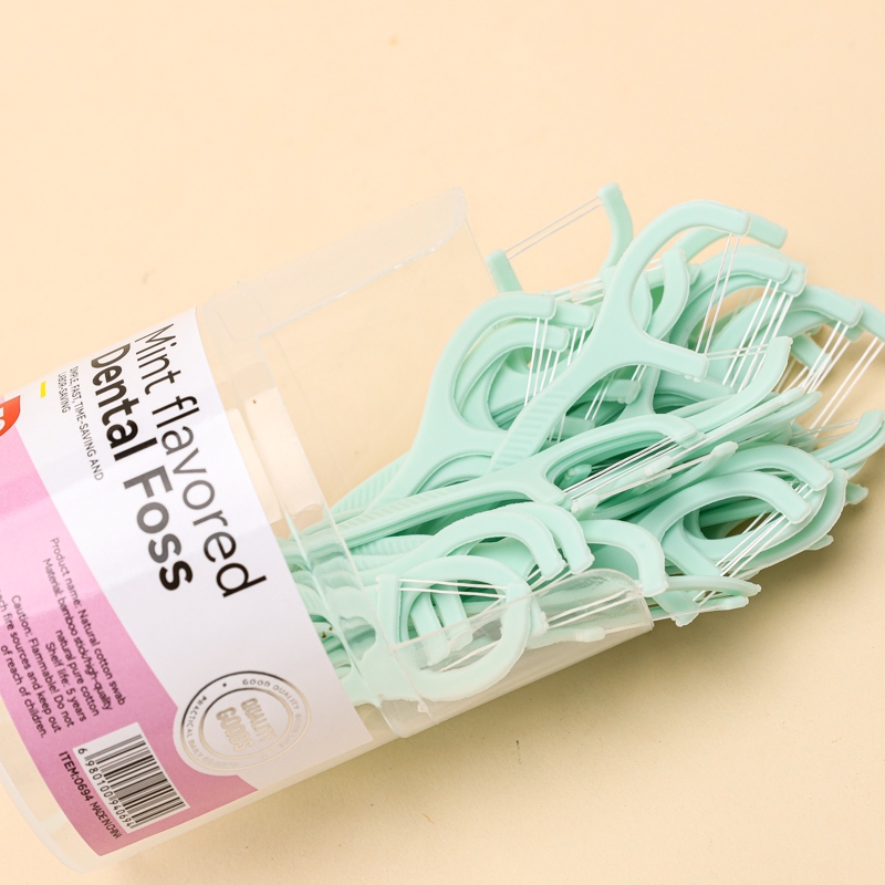 Inglés 0694 Menta Doble Línea Dental Floss (50) 3
