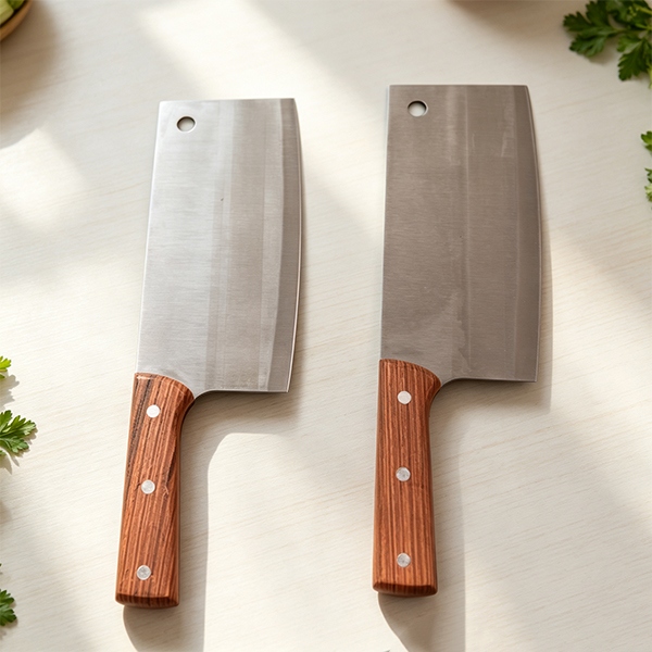 Cuchillo de Corte JW-2 Con Mango de Madera 3