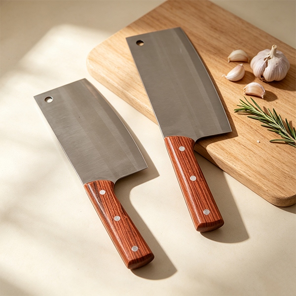 Cuchillo de Corte JW-2 Con Mango de Madera 4