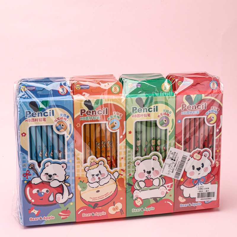 XX-8934 Oso de Manzana Ocho Lápices 4