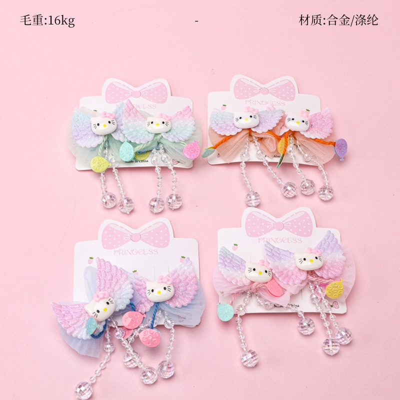 Boxeada KT Corbata Colgante Bead Par Clip de Pato