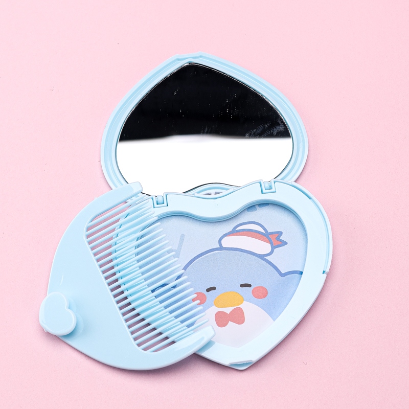 16004165 Caricatura Cardiaca Flip Mirror Comb 4