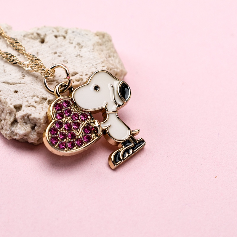 Rosa Diamante Snoopy Collar 3
