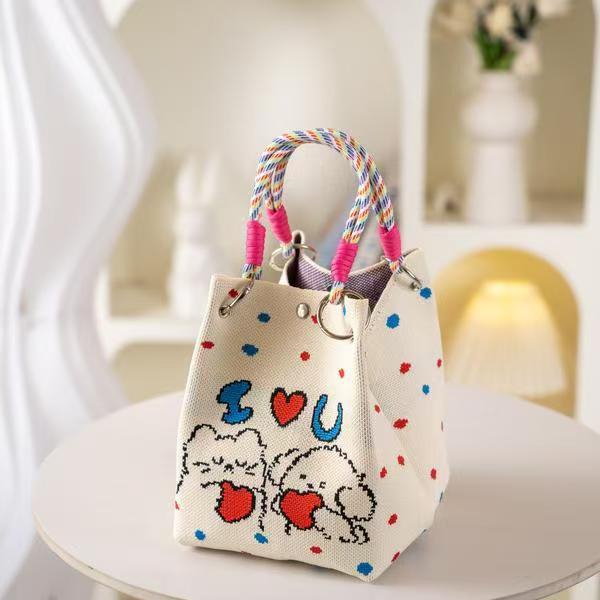 Bolso Tejido de Mano (Mixed Patrón) 6