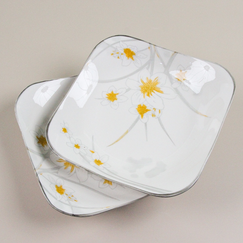 Nuevo Hueso China 8 Pulgadas Ruyi Pan (Narcissus, Calificado) 5