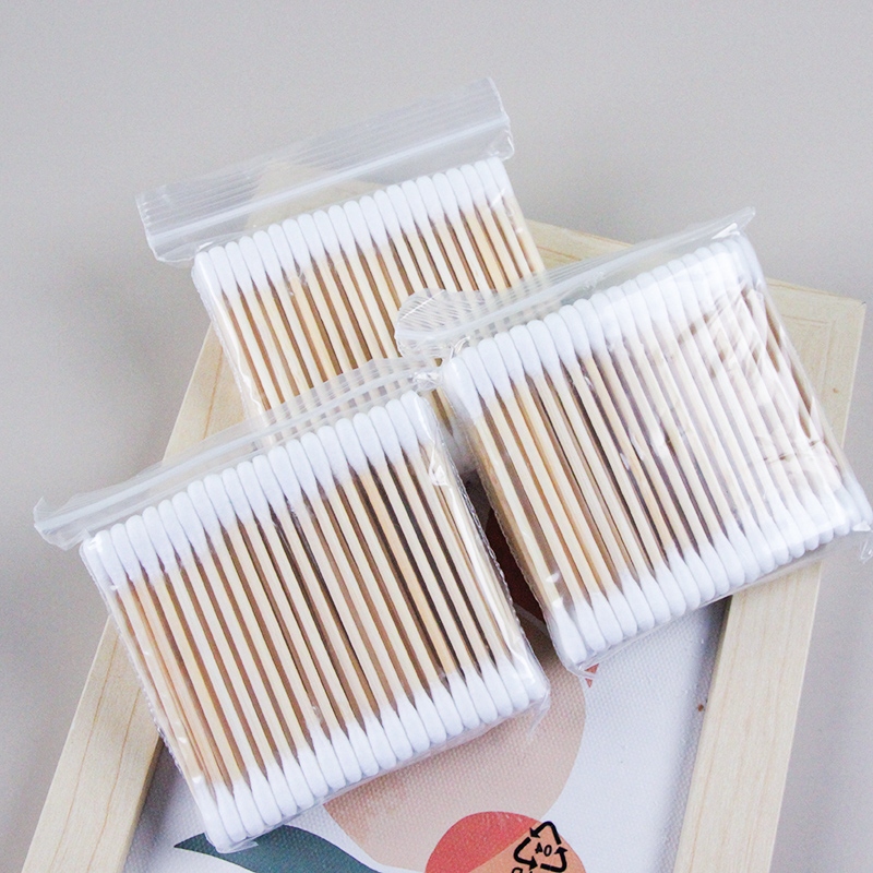 Aimeishang 220 Bagged Bamboo Cotton Swabs 4