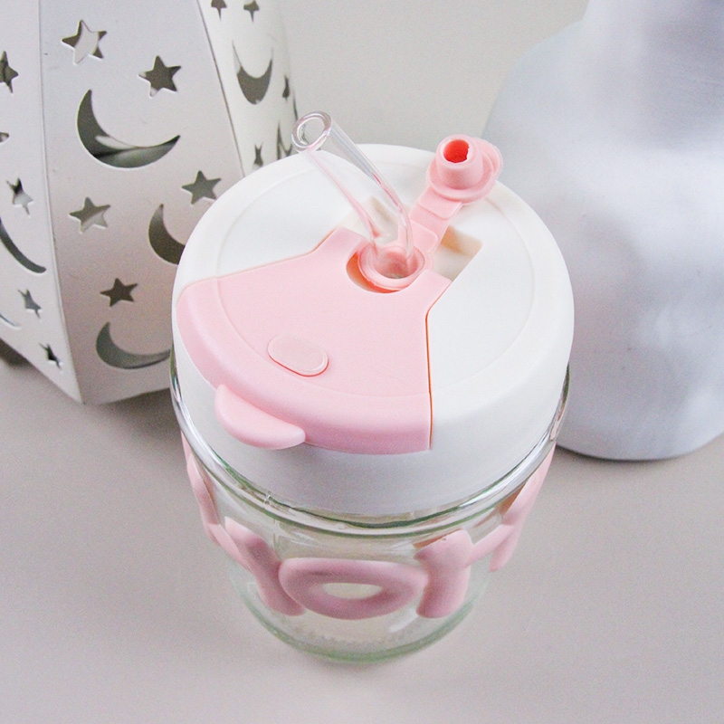 Carta Copa de Bebida Doble Straw (70 Pajitas de Vidrio, 320ml) 3