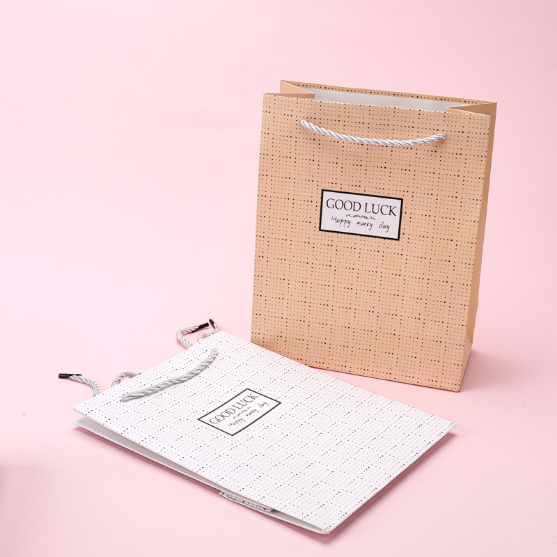 ST602-08 Vertical Medium Square Dot Gift Bag 3