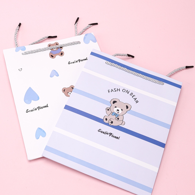 ST602-07 Vertical Medium Bear Gift Bag 4