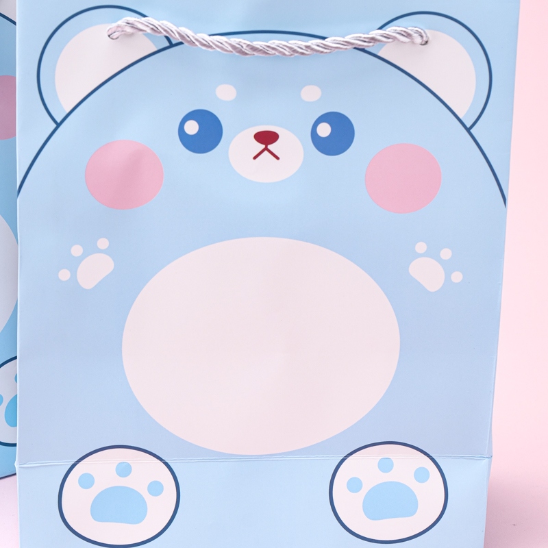 ST602-02 Vertical Medium Simple Bear Gift Bag 3