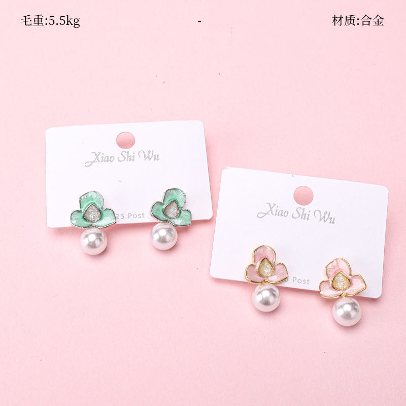 Nuevos Pendientes de Perlas de Pétalo