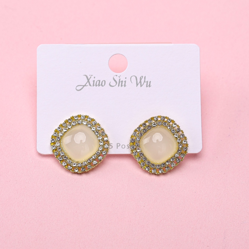 Pendientes de los Ojos del Gato Rhinestone Francés 4