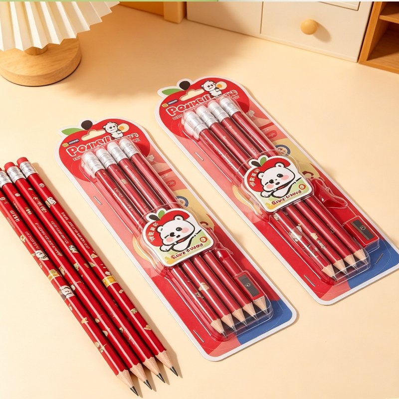 XX-8937 Apple Cabeza de Piel de Oso Lápiz 10 Piezas Conjunto 5