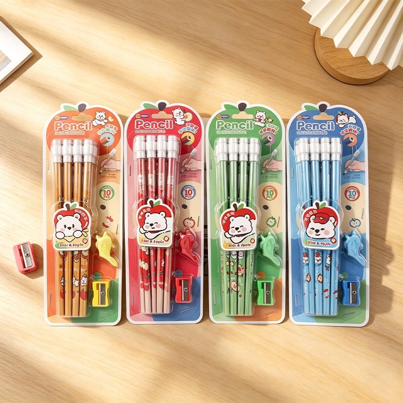 XX-8937 Apple Cabeza de Piel de Oso Lápiz 10 Piezas Conjunto 6
