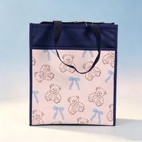 A11 Blue Silk Bear Tote 5
