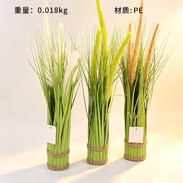 CR-5803 Grass Bundle 3 Dog Tail Grass Flores Artificiales