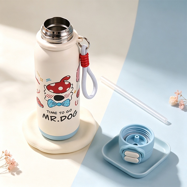 * QXSD2226 Animal de Roca Acompañando la Taza de Termos (560ml) 6