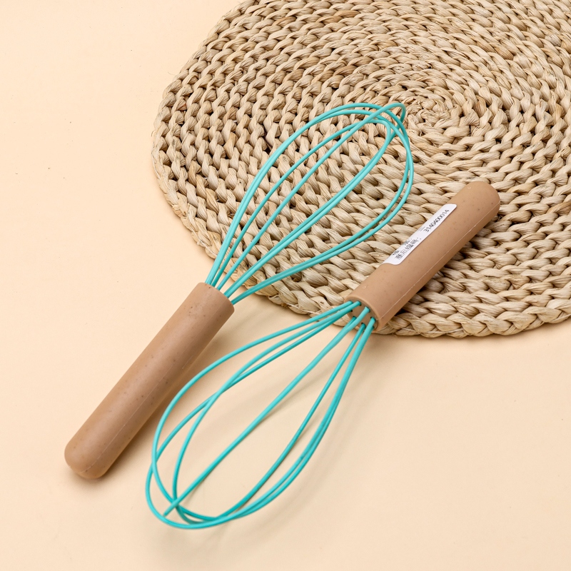 Batidora de Huevo de Silicona Con Mango de Madera (23.5cm) 4
