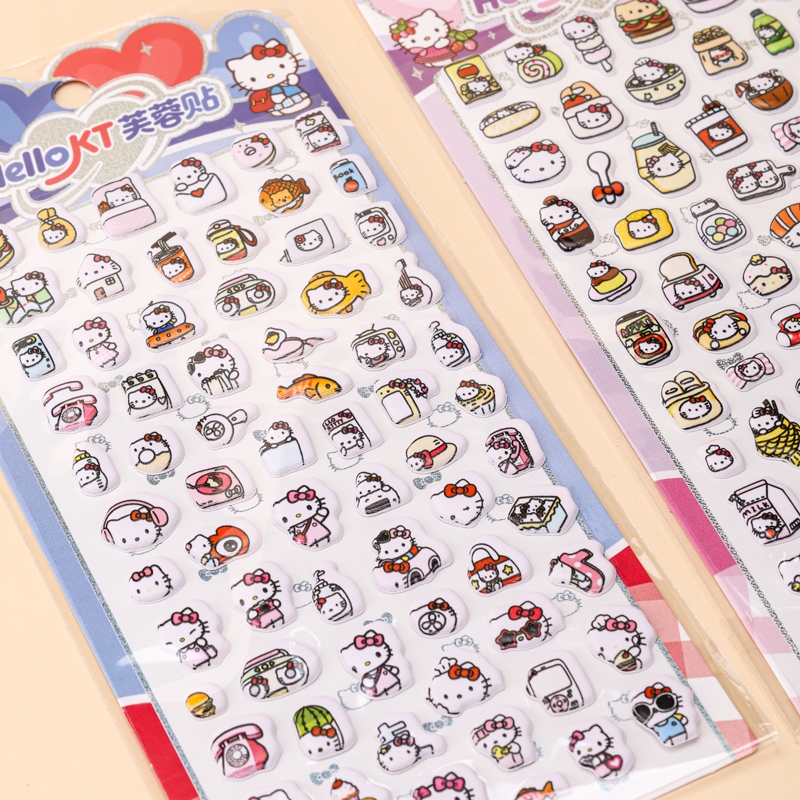 3831 Cartoon KT Hibiscus Sticker 3