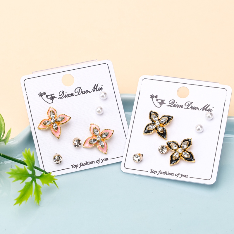 Pendientes Phnom Penh de Diamantes Pequeños (3 Pares) 3