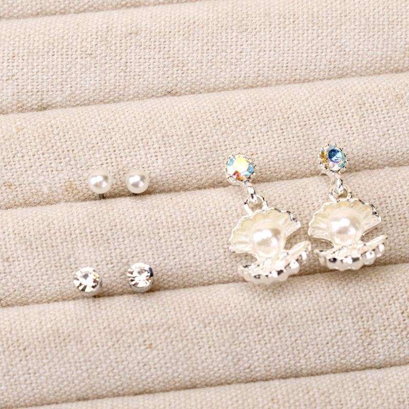 Pendientes de Perlas Largas (3 Pares) 4