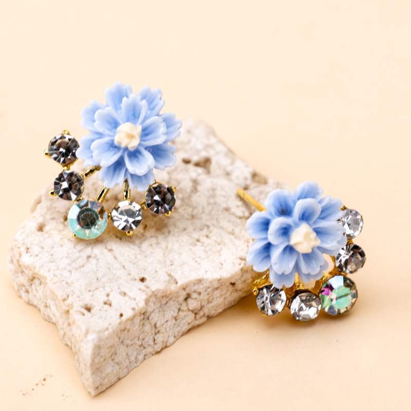 Pendientes Largos de Flores Phnom Penh Drill (3 Pares) 4