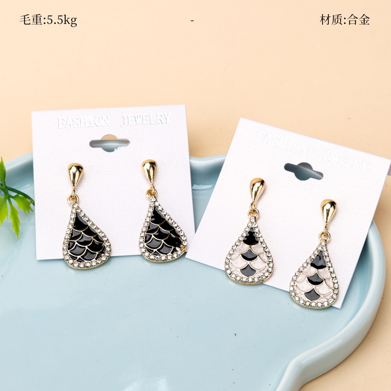 Pendientes Vintage Fish Scale Drop 2