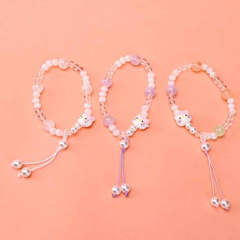 Pulsera Colgante KT Cat Pearl 4