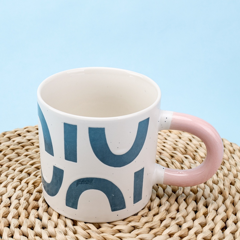 SH15108 Taza de Cerámica Pintada a Mano (Flor Al Azar) 4