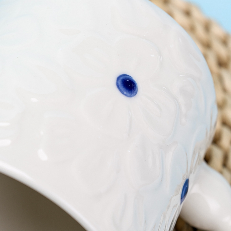 HY-4 Taza de Cerámica de Mango de Perlas (Color Aleatorio) 4