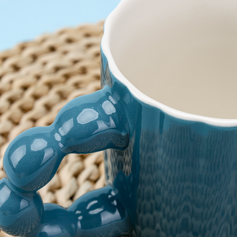 HY-3 Perla Mango de Color Glaze Taza de Cerámica (Color Al Azar) 3