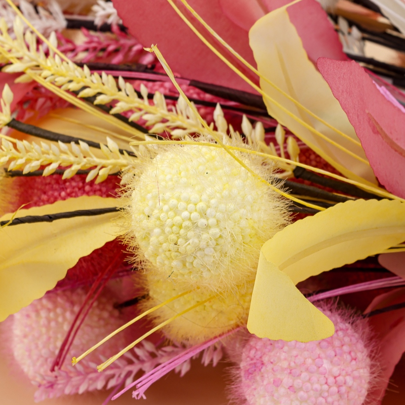 45284 Multicolor Bola de Pelo Simulación Flor (Color Aleatorio) 2