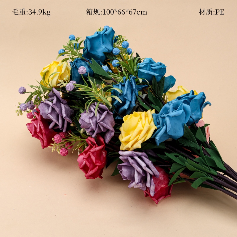 45903 Flores Artificiales de Gran Tamaño de Hidraga (Color Aleatorio) 2