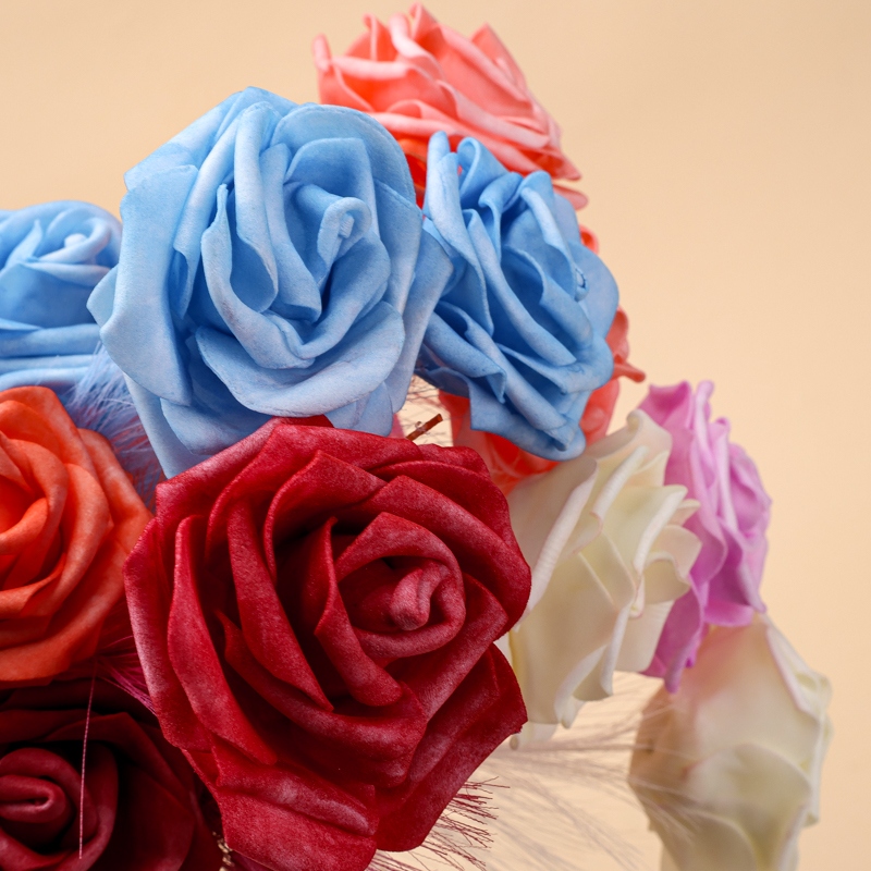 310 Grandes Plumas Rosa Flores Artificiales (Color Al Azar) 4