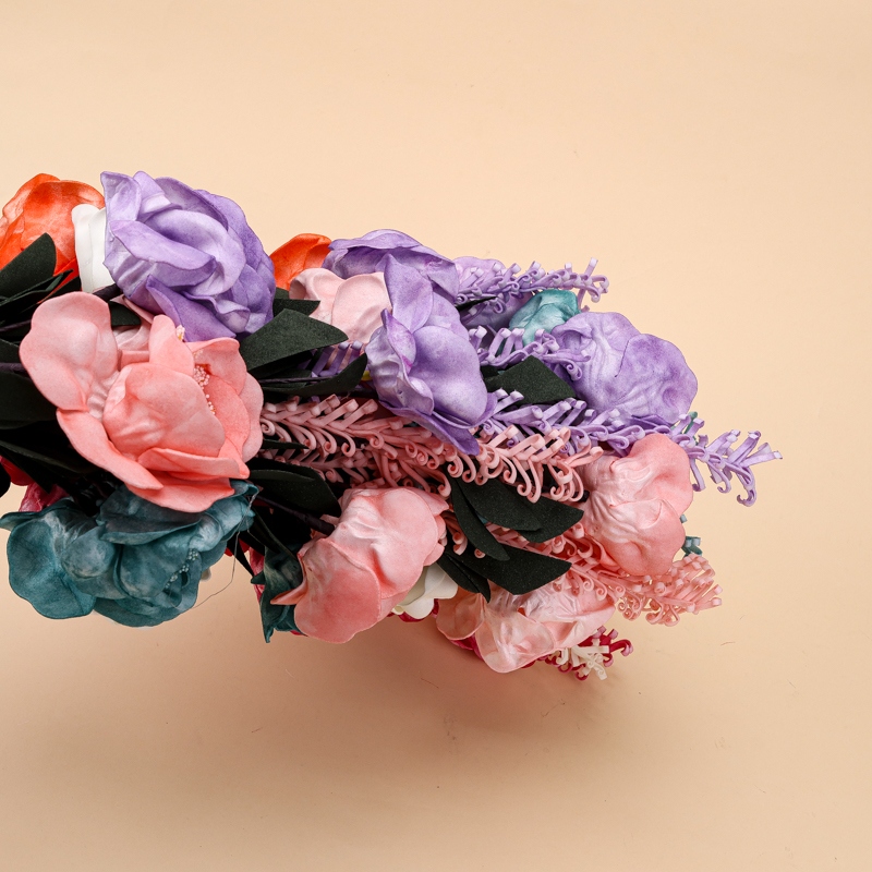 302 Simulación de Flores Dobles (Color Aleatorio) 4