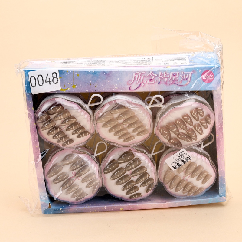 Shell Box Silver Shaped False Nails (113-2) 4