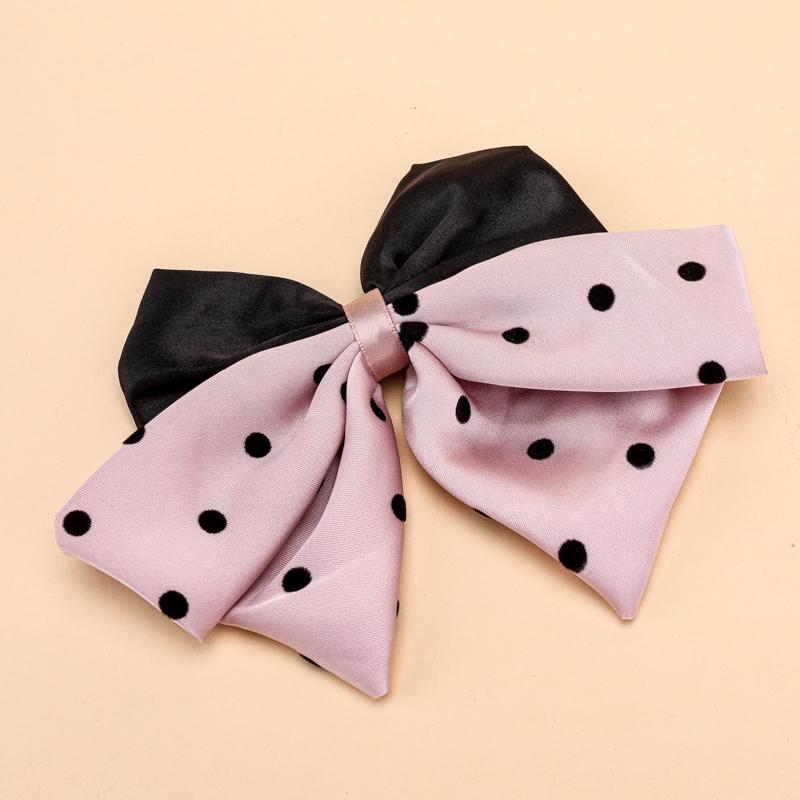 Pouch Doble Satin Dot Bow Duck Clip 4