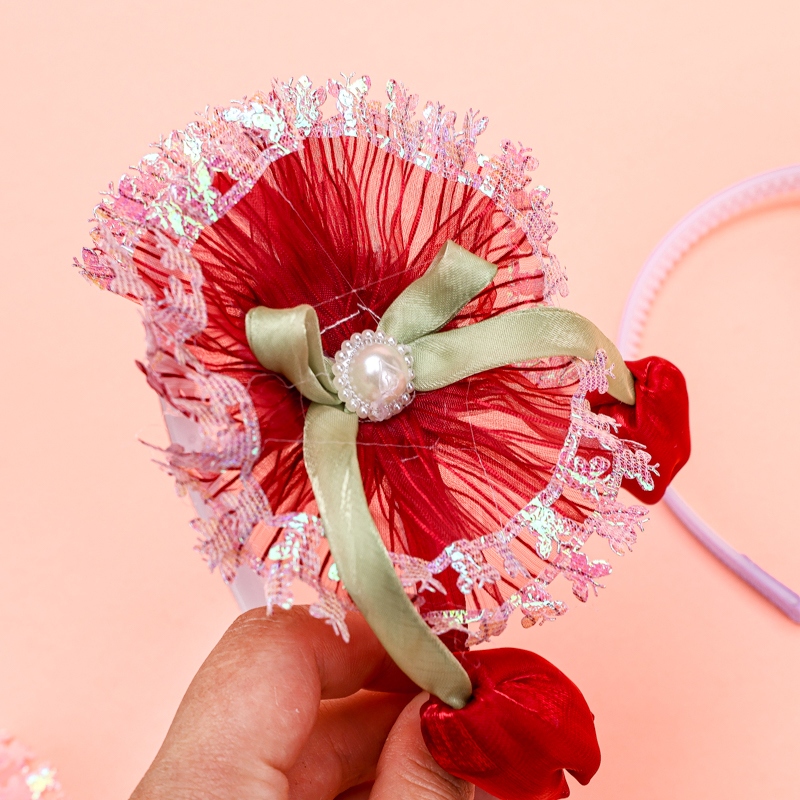 Nueva Flor de Gasa Tulipanes Hebilla de los Niños 4