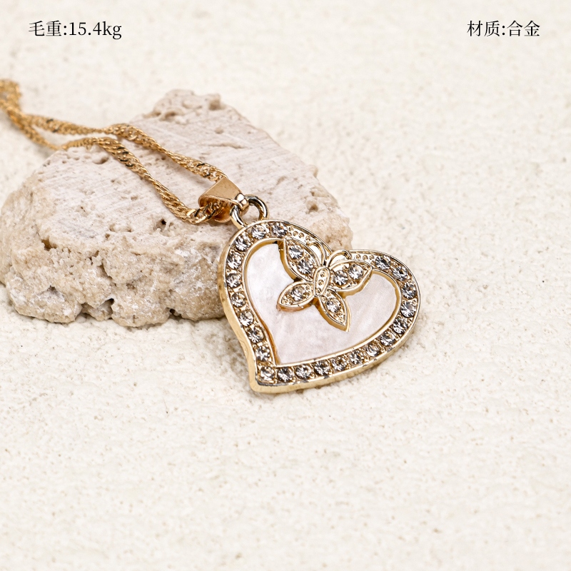 Diamante Amor Mariposa Collar