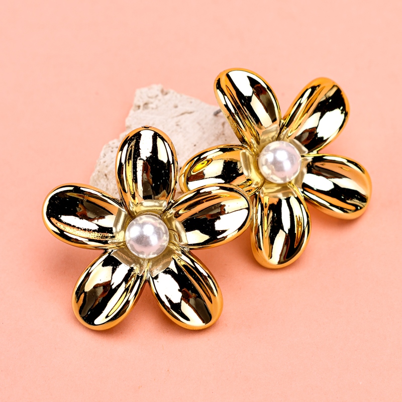 Moda Grandes Pendientes de Oro 3