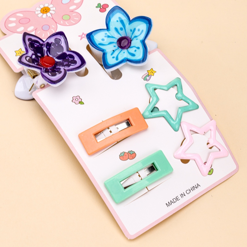 Conjunto de Clip BB Con Forma de Flor En Forma de Caja (2 2 2) 4
