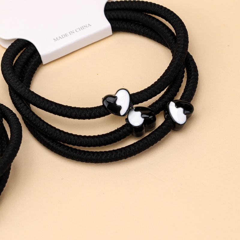 Tres Accesorios de Dos Colores Bandas de Goma Negra 3