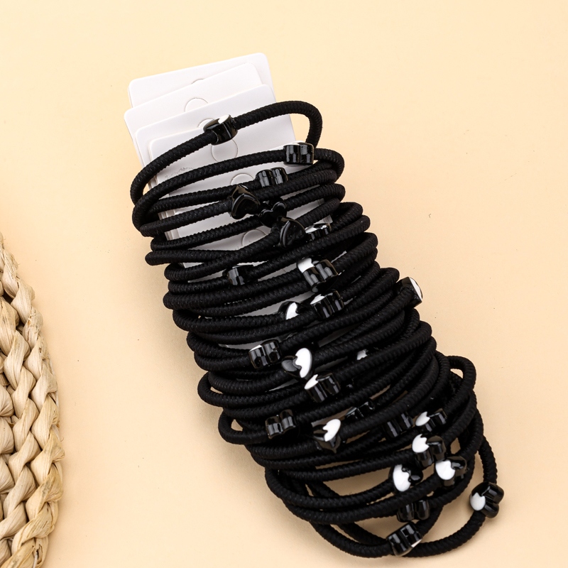 Tres Accesorios de Dos Colores Bandas de Goma Negra 4