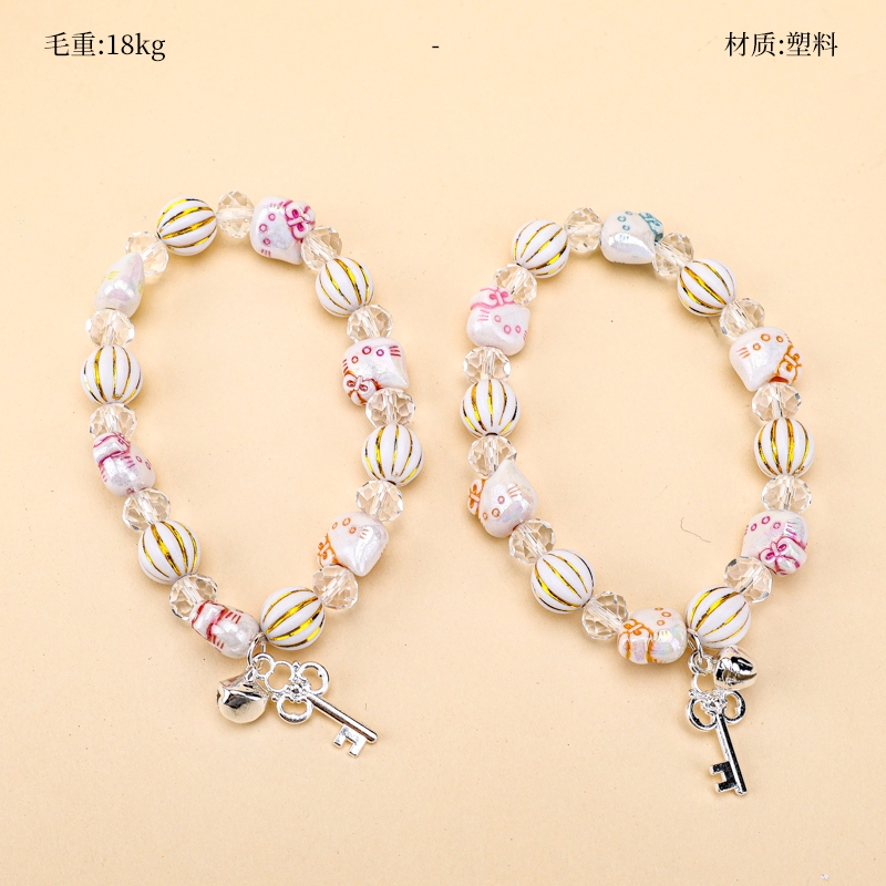 Nuevo KT Pulsera de Cristal de Gato 2