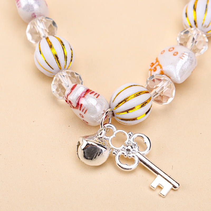 Nuevo KT Pulsera de Cristal de Gato 4
