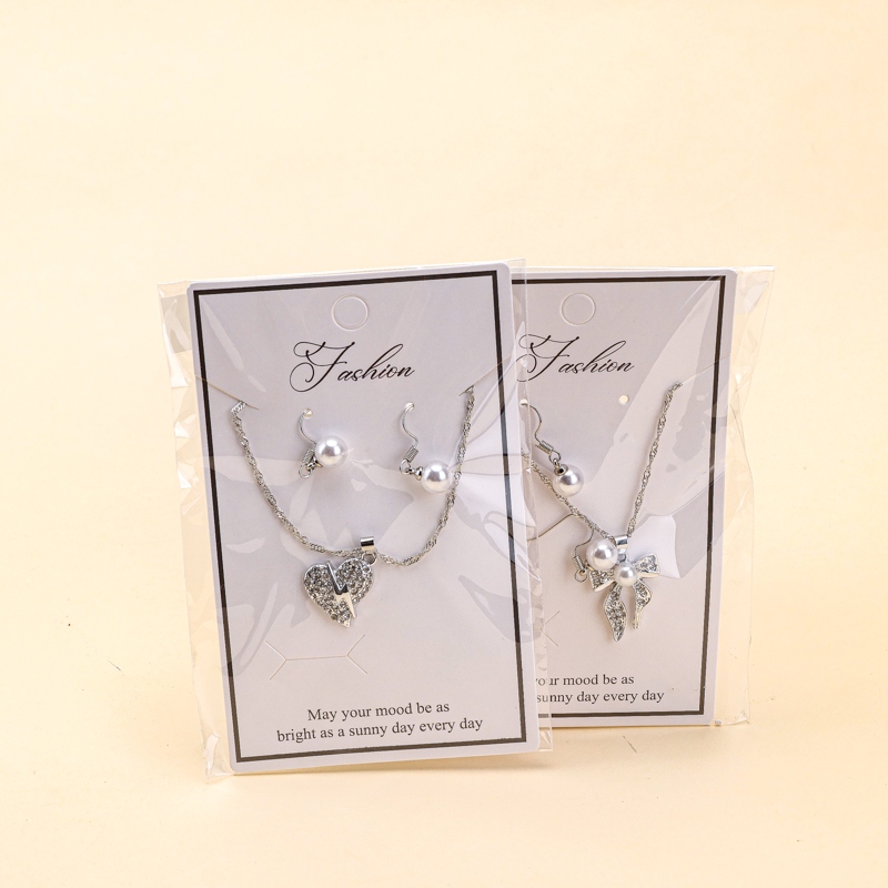 Pendientes de Perlas Collar de Combinación 4