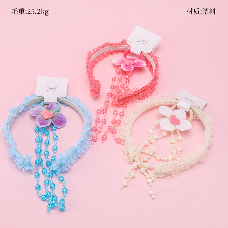Tassel Accesorios de la Flor de la Banda de Goma Hebilla